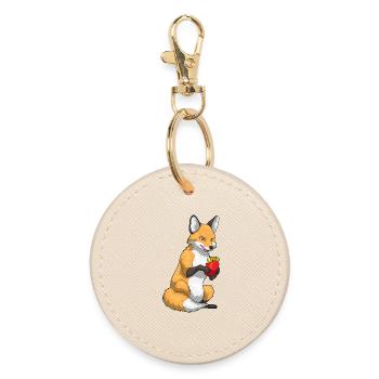 Fuchs French Fries - Round Keyring - oyster - Front