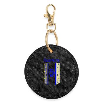 Haute-Marne - Porte-clés rond - noir - Devant