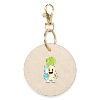 Pêche au radis pêcheur - Porte-clés rond - huître - Devant
