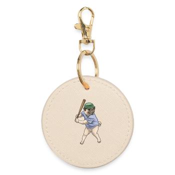 Carlin Baseball Batte de Baseball - Porte-clés rond - huître - Devant