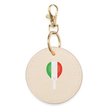 Padel-Italia - Runder Schlüsselanhänger - Auster - Vorne