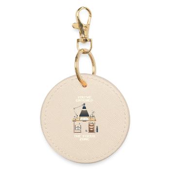 In the Focus Zone | Model Making & Miniatures - Round Keyring - oyster - Front