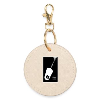 Ghost in chain - Round Keyring - oyster - Front