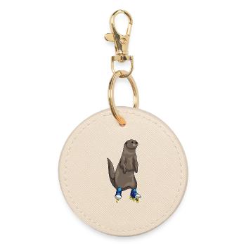 Otter Inline skating Inline skates - Round Keyring - oyster - Front