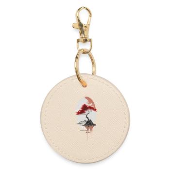 Asian island - Round Keyring - oyster - Front