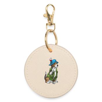 Canne à pêche pour pêche de pêche pour pêcheurs de pêche - Porte-clés rond - huître - Devant