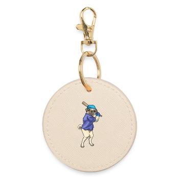 Carlin Baseball Batte de Baseball - Porte-clés rond - huître - Devant