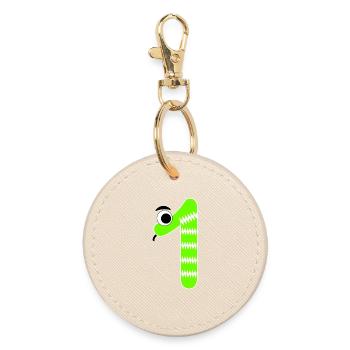 Numéro 1 Snake Kids - Porte-clés rond - huître - Devant