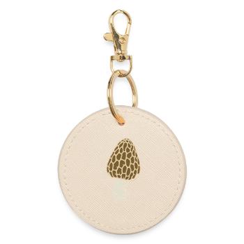 Morel - Mushroom Picker - Mushrooms - Saying - Round Keyring - oyster - Front