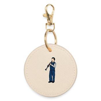 Petit clarinettiste - Porte-clés rond - huître - Devant
