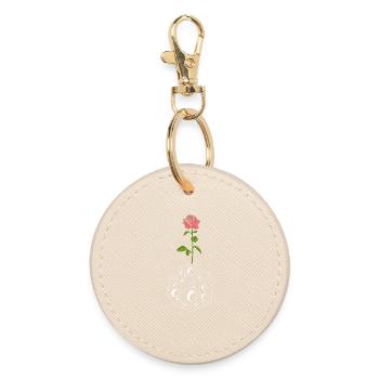 La fleur et la planète blanche - Porte-clés rond - huître - Devant