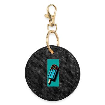 Ice on the Style Popsicle Pop Art I - Round Keyring - black - Front