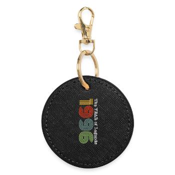 Millésime 1996 - Porte-clés rond - noir - Devant