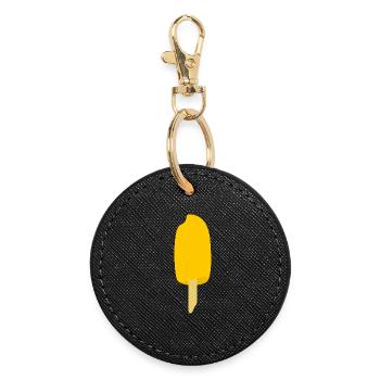 Mango popsicles - Round Keyring - black - Front