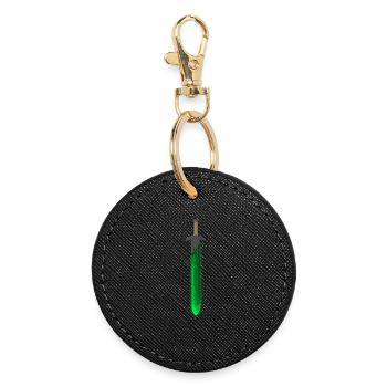 Green Rune Sword - Round Keyring - black - Front
