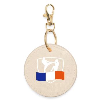 arts martiaux - Porte-clés rond - huître - Devant