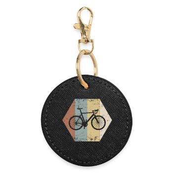 bicycle - Round Keyring - black - Front
