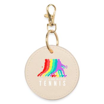 Tous les Chemins Mènent au Tennis - Porte-clés rond - huître - Devant