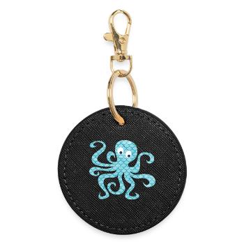 Écailles de poulpe Poulpe Tentacule Sea Child - Porte-clés rond - noir - Devant