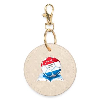 French fashion in a modern design - Round Keyring - oyster - Front
