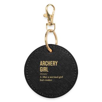 Archery - Round Keyring - black - Front