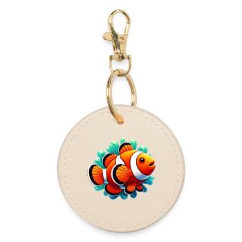 Clownfish - Round Keyring - oyster - Front
