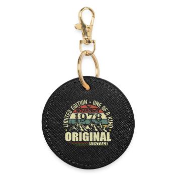 Anniversaire novembre 1978 - Porte-clés rond - noir - Devant