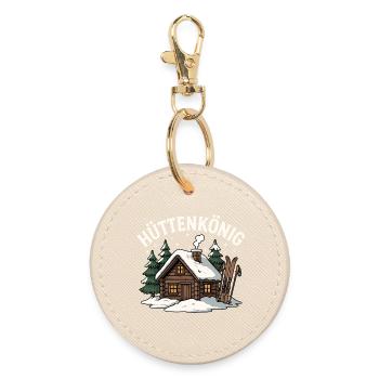 Hut King - Round Keyring - oyster - Front
