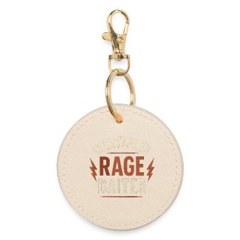 Vintage en détresse Rage Baiter drôle de dicton - Porte-clés rond - huître - Devant