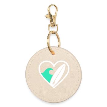 Surf Heart Board Wave Ocean Gift - Porte-clés rond - huître - Devant