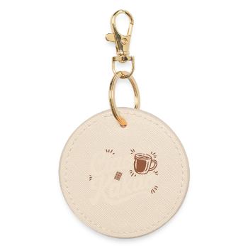 Ciao Cocoa Hot Chocolate Hot Chocolate Goodbye - Round Keyring - oyster - Front