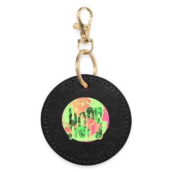 Hope Neon Tie-Dye Circular - Runder Schlüsselanhänger - Schwarz - Vorne