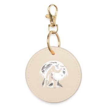 Bigfoot Painters and Varnishers - Round Keyring - oyster - Front