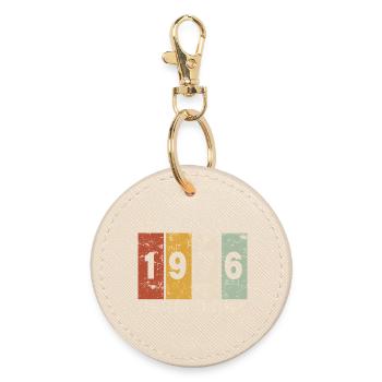 Anniversary 1976 - 50 years - Round Keyring - oyster - Front