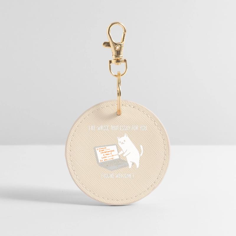 Code cat explains tasks Round Keyring