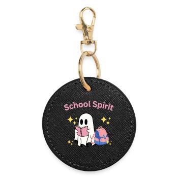 School Spirit Ghost Teacher Halloween - Porte-clés rond - noir - Devant