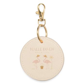 Malle Diven Beach Club Flamingo Mallorca Party - Porte-clés rond - huître - Devant