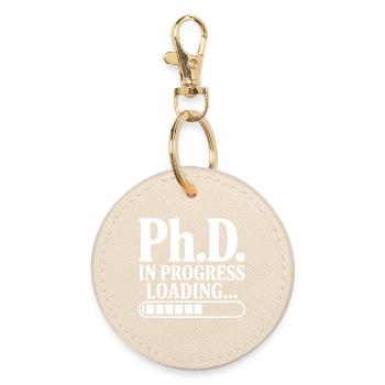 Ph.D. Chargement en cours... - Porte-clés rond - huître - Devant