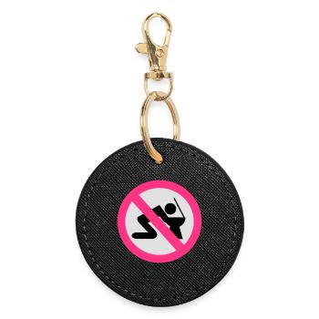 2541614 14674868 alcool - Porte-clés rond - noir - Devant
