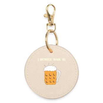 SCHEE WARS BIERKRUG - Runder Schlüsselanhänger - Auster - Vorne
