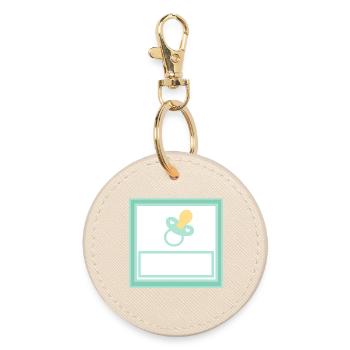 Personnalisez votre propre modèle de bébé - Porte-clés rond - huître - Devant