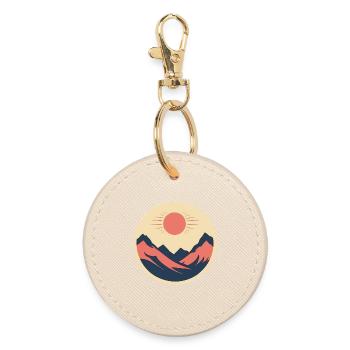 Montagnes au soleil - Porte-clés rond - huître - Devant