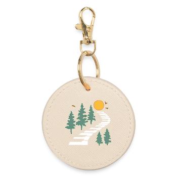 Musical path - Round Keyring - oyster - Front