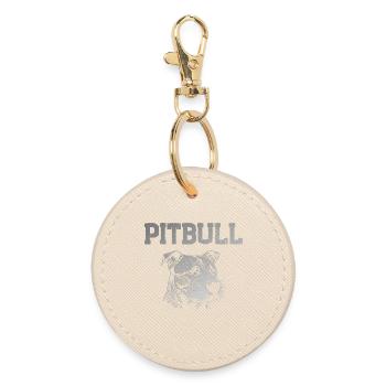 Pitbull - Round Keyring - oyster - Front