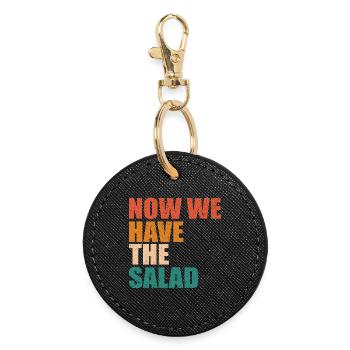 DENGLISH- Now we have the Salad Men's Gifts - Round Keyring - black - Front