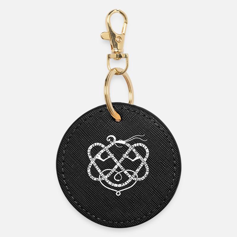 Völuspá 10 - Porte-clés rond - noir