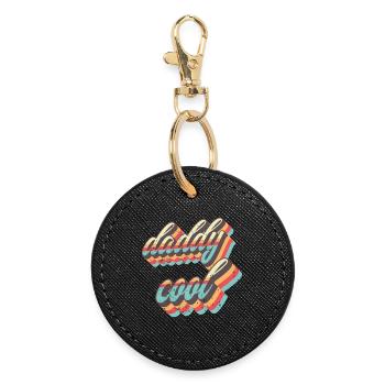 Sangles rétro Daddy Cool - Porte-clés rond - noir - Devant
