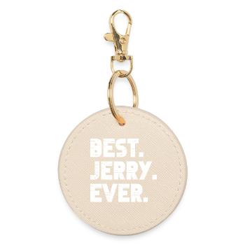 Best Jerry Ever Geschenk Spruch - Runder Schlüsselanhänger - Auster - Vorne