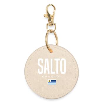 Salto Uruguay Uruguayer - Runder Schlüsselanhänger - Auster - Vorne