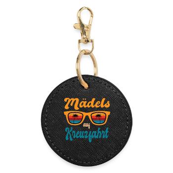Girls On Cruise Party Partner Look - Round Keyring - black - Front